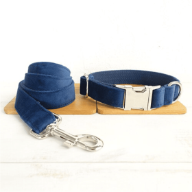 Bow pet collar large and small pet traction collar dog chain (Option: Collar plus Leash-S)