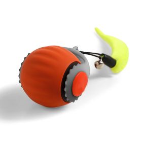 Pet With Gravity Sudden Ball Cat Toy Ball Automatic Funny Cat (Option: Orange Upgraded Gun Grip)